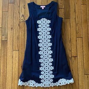 Lilly Pulitzer Navy Dress with White Accents